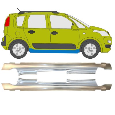 Umbral completo para Citroen C3 Picasso 2008- / Izquierda+Derecha / Conjunto 14634