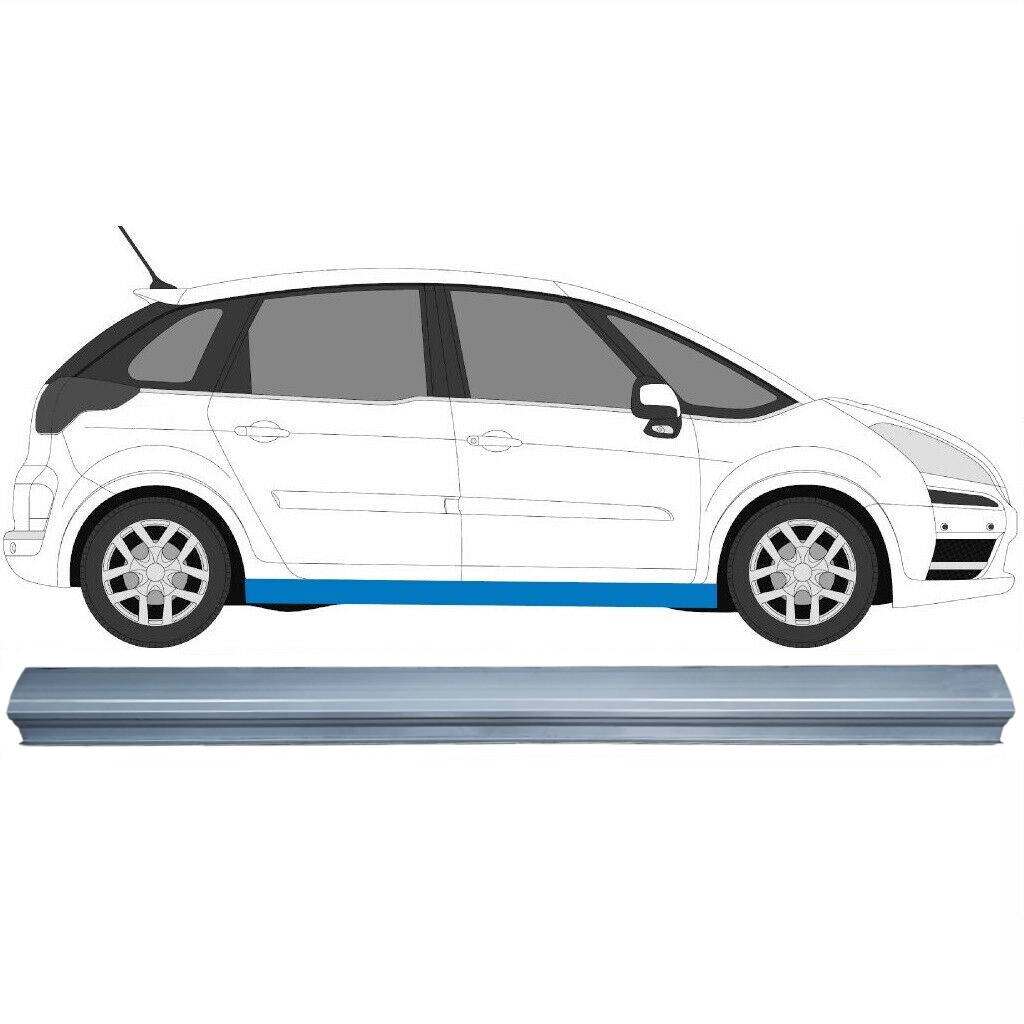 Panel de reparación del umbral para Citroen C4 Picasso 2006-2013 / Izquierda = Derecha (simétrico) 11914