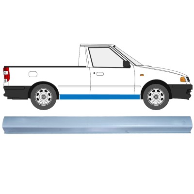 Panel de reparación del umbral para Volkswagen Caddy 1995-2004 / Izquierda = Derecha (simétrico) / PICKUP 16185