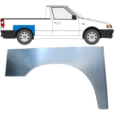 Panel de reparación guardabarros trasero para Volkswagen Caddy 1995-2004 / Derecho / PICKUP 16328