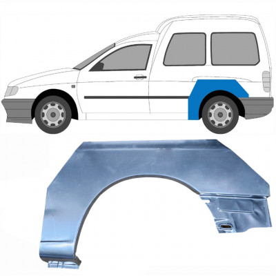 VW CADDY SEAT INCA 1995-2004 PANEL DE REPARACIÓN DEL ALERÓN TRASERO / IZQUIERDA