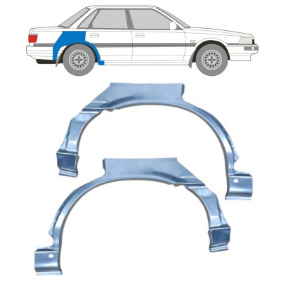 Panel de reparación guardabarros trasero para Toyota Camry 1986-1991 / Izquierda+Derecha / Conjunto 10996