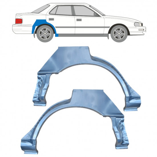 Panel de reparación guardabarros trasero para Toyota Camry 1991-1996 / Izquierda+Derecha / Conjunto 10999