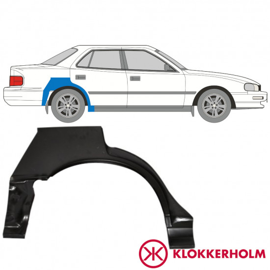 Panel de reparación guardabarros trasero para Toyota Camry 1991-1996 / Derecho 10997