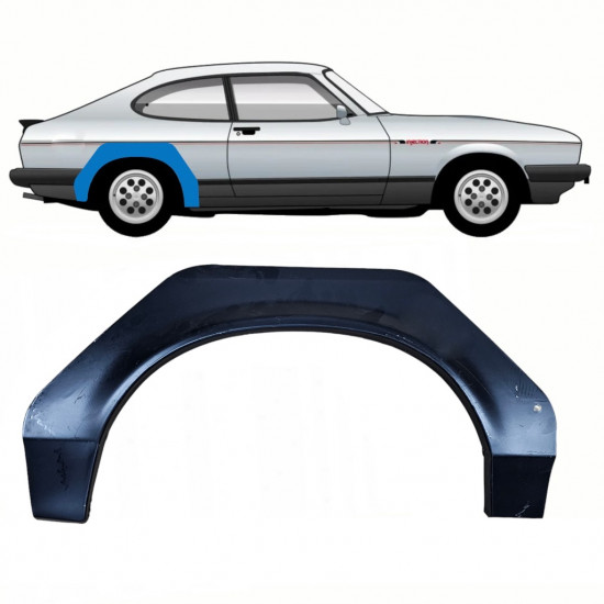 FORD CAPRI 1974-1987 PASO DE RUEDA TRASERO PANEL DE REPARACIÓN / DERECHA