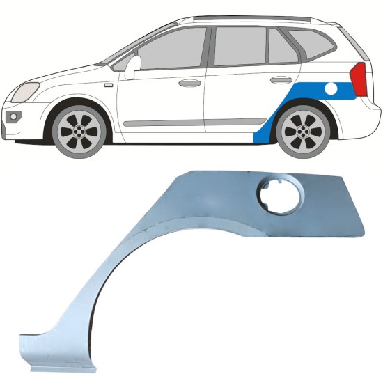 Panel de reparación guardabarros trasero para Kia Carens 2006-2013 / Izquierda 16816