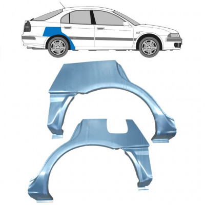 Panel de reparación guardabarros trasero para Mitsubishi Carisma 1995-2006 / Izquierda+Derecha / Conjunto 9228