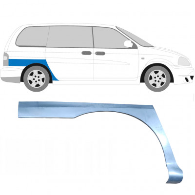 Panel de reparación guardabarros trasero para Kia Carnival 1998-2006 / Derecho 6669