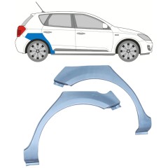 Panel de reparación guardabarros trasero para Kia Ceed 2006-2012 / Izquierda+Derecha / Conjunto 11742
