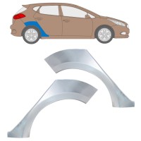 Panel de reparación guardabarros trasero para Kia Ceed 2012-2018 / Izquierda+Derecha / Conjunto 16336