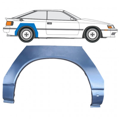 Panel de reparación guardabarros trasero para Toyota Celica 1985-1989 / Derecho 7302