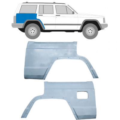 Panel de reparación guardabarros trasero para Jeep Cherokee XJ 1984-2001 / Izquierda+Derecha / Conjunto 10442