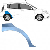 Panel de reparación guardabarros trasero para Chevrolet Aveo 2003-2008 / Derecho / HATCHBACK 6434