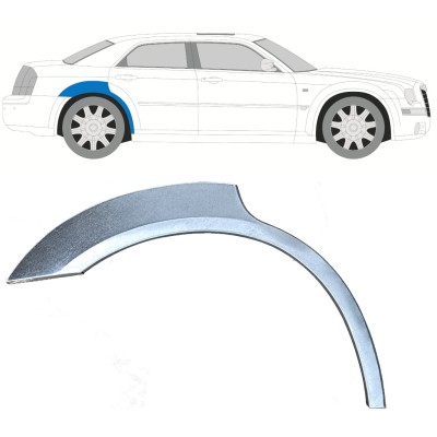 Panel de reparación guardabarros trasero para Chrysler 300C 2004-2011 / Derecho 17205