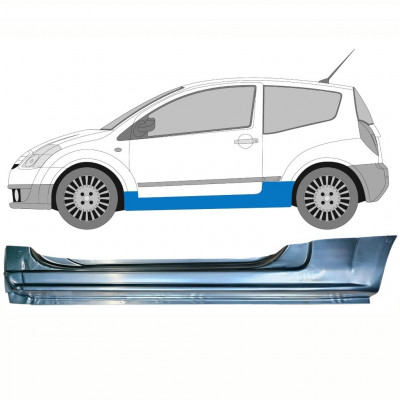 Panel de reparación del umbral para Citroen C2 2003-2009 / Izquierda 8653