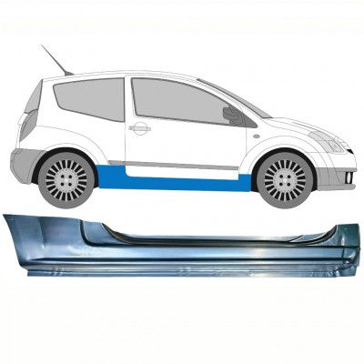 Panel de reparación del umbral para Citroen C2 2003-2009 / Derecho 8652