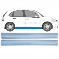 Panel de reparación umbral parte inferior para Citroen C3 2002-2010 / Izquierda+Derecha / Conjunto 16122