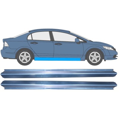 Panel de reparación del umbral para Honda Civic 2005-2011 / Izquierda+Derecha / SEDAN / Conjunto 11008