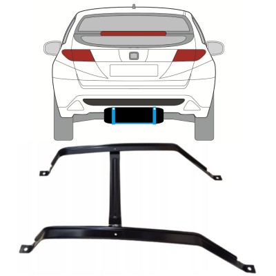 Banda de sujeción, depósito de combustible para Honda Civic 2005-2011 15042