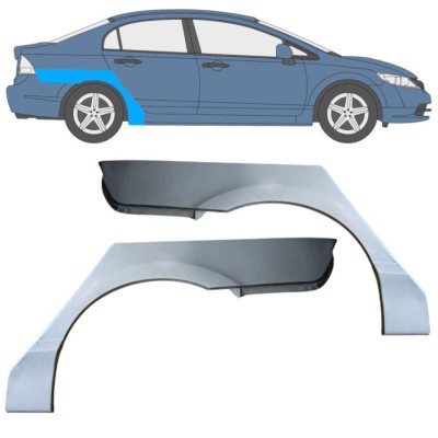 Panel de reparación guardabarros trasero para Honda Civic 2005-2011 / Izquierda+Derecha / SEDAN / Conjunto 16766