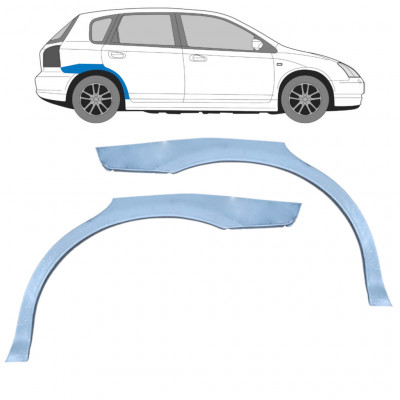 Panel de reparación guardabarros trasero para Honda Civic 2001-2005 / Izquierda+Derecha / Conjunto 9224