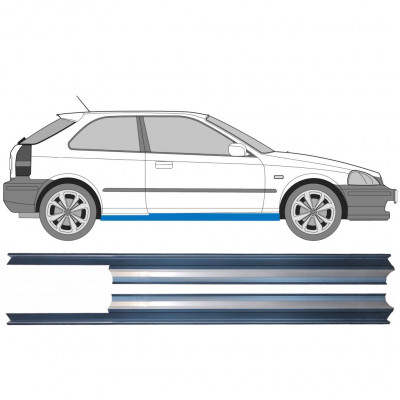 Panel de reparación del umbral para Honda Civic 1995-2000 / Izquierda+Derecha / Conjunto 9173