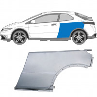 Panel de reparación guardabarros trasero para Honda Civic 2005-2011 / Izquierda 6637