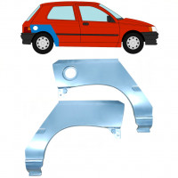 Panel de reparación guardabarros trasero para Renault Clio 1990-1998 / Izquierda+Derecha / Conjunto 9848