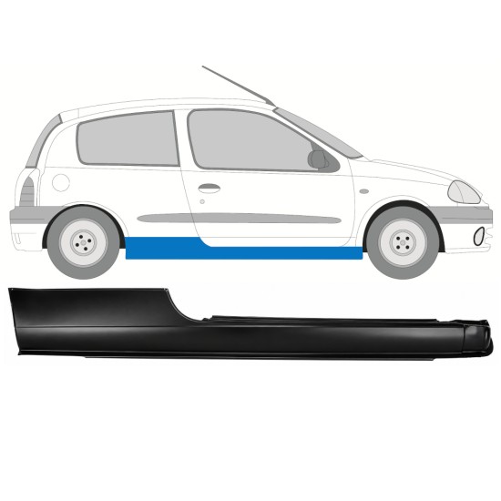 Umbral completo para Renault Clio II 1998-2012 / Derecho 17162