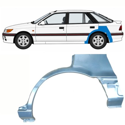 Panel de reparación guardabarros trasero para Mitsubishi Colt 1988-1992 / Izquierda 10796