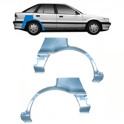 Panel de reparación guardabarros trasero para Mitsubishi Colt / Lancer 1988-1992 / Izquierda+Derecha / Conjunto 10797