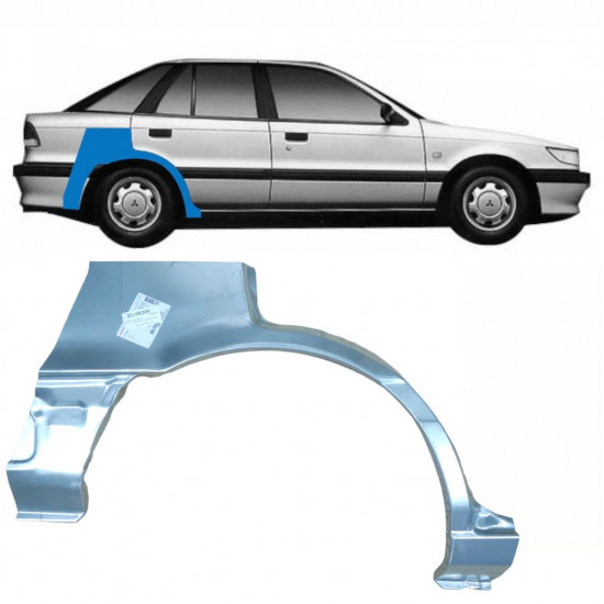 Panel de reparación guardabarros trasero para Mitsubishi Colt / Lancer 1988-1992 / Derecho 10795