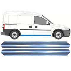 Panel de reparación del umbral para Opel Combo C 2000-2010 / Izquierda = Derecha (simétrico) / Conjunto 10281