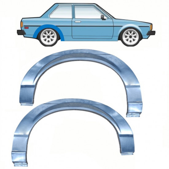 Panel de reparación guardabarros trasero para Toyota Corolla 1979-1987 / Izquierda+Derecha / Conjunto 10807