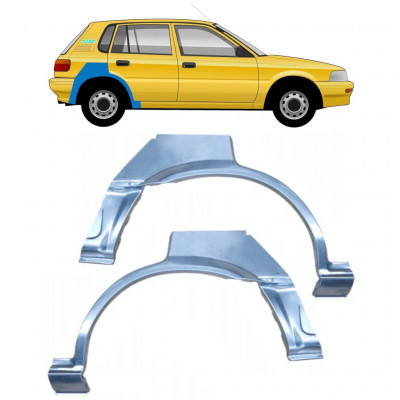 Panel de reparación guardabarros trasero para Toyota Corolla 1987-1994 / Izquierda+Derecha / Conjunto 10335