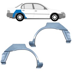 Panel de reparación guardabarros trasero para Toyota Corolla E10 1991-1998 / Izquierda+Derecha / SEDAN / Conjunto 12660