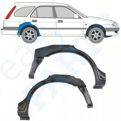 TOYOTA COROLLA 1997-2002 CHAPA DE REPARACIÓN DEL GUARDABARROS TRASERO / KIT