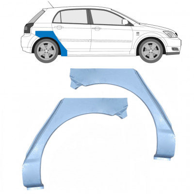 Panel de reparación guardabarros trasero para Toyota Corolla 2001-2007 / Izquierda+Derecha / Conjunto 10564