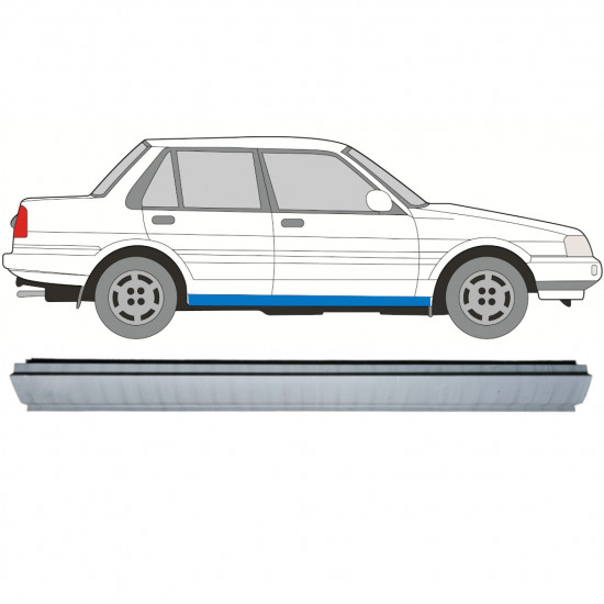 Panel de reparación del umbral para Toyota Corolla 1983-1988 / Derecho 7694