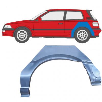 Panel de reparación guardabarros trasero para Toyota Corolla 1987-1994 / Izquierda 8642