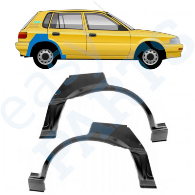 Panel de reparación guardabarros trasero para Toyota Corolla 1987-1994 / Izquierda+Derecha / Conjunto 10335