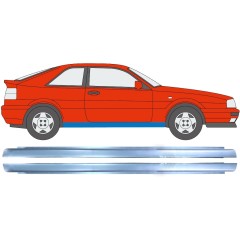 Panel de reparación del umbral para Volkswagen Corrado 1987-1995 / Izquierda+Derecha / Conjunto 11327