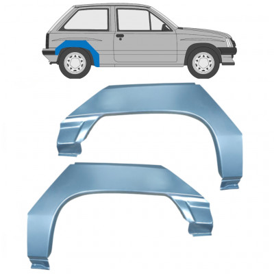 Panel de reparación guardabarros trasero para Opel Corsa A 1982-1993 / Izquierda+Derecha / Conjunto 9794