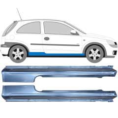 Umbral completo para Opel Corsa C 2000-2010 / Izquierda+Derecha / Conjunto 9436