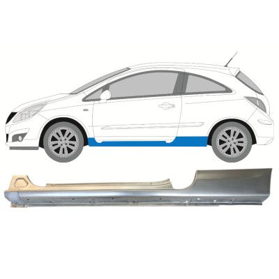 Umbral completo para Opel Corsa D 2006-2015 / Izquierda / HATCHBACK 14573