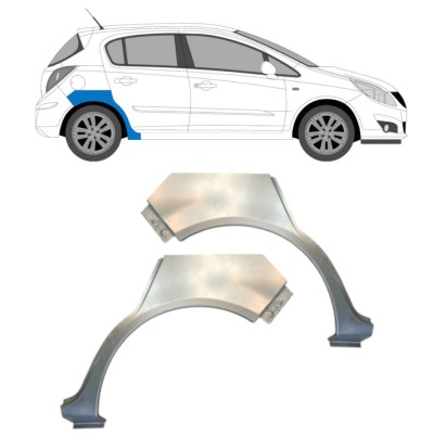 Panel de reparación guardabarros trasero para Opel Corsa D 2006-2015 / Izquierda+Derecha / HATCHBACK / Conjunto 14577