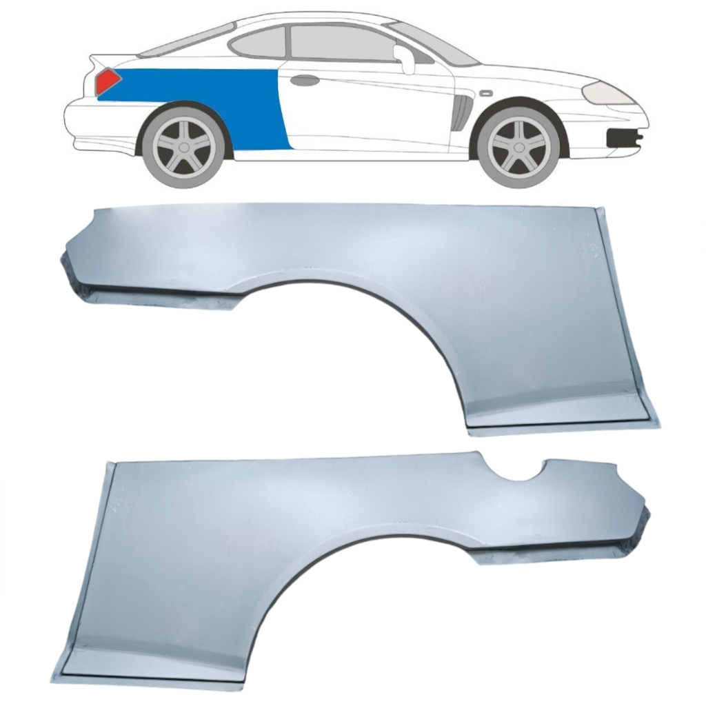 Panel De Reparación Guardabarros Trasero Para Hyundai Gk 2001-2009 / Izquierda+Derecha / Coupe / Conjunto 6304