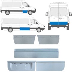 Panel de reparación puerta externa para Volkswagen Crafter 2005-2017 / Izquierda+Derecha / Conjunto 14206