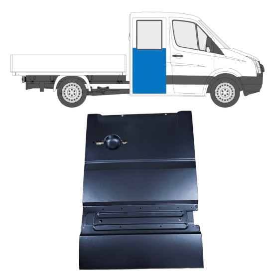 Panel de reparación puerta trasera para Volkswagen Crafter 2005-2017 / Derecho 14237