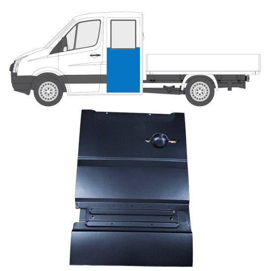 Panel de reparación puerta trasera para Volkswagen Crafter 2005-2017 / Izquierda 14238